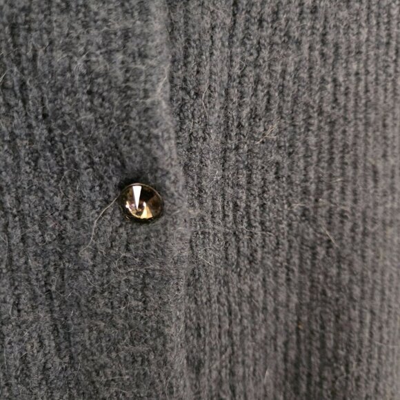 J.Crew Ribbed Knit Jewel Button Merino Wool Alpaca Cardigan Sweater Size XXS - Picture 6 of 9